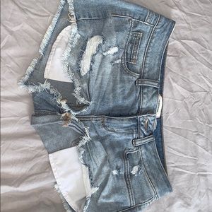 PINK jean shorts